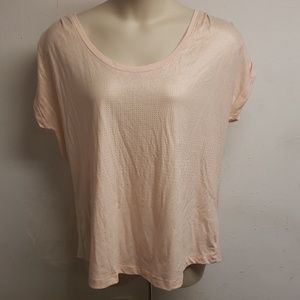 Lane Bryant Light Pink w/ Gold Dot Gradiant Shirt
